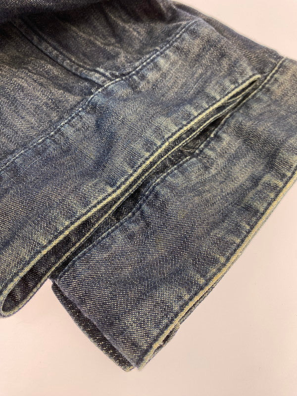 【中古品】【メンズ】 ネーム 17SS DENIM COACH JACKET デニムコーチジャケット ライトアウター スナップボタン 140-251029-kk-01-min サイズ:2 カラー:インディゴ 万代Net店