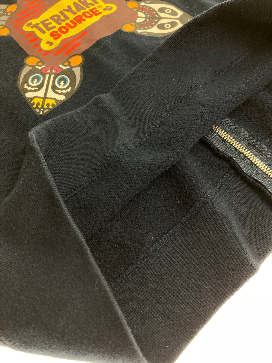 【中古品】【メンズ】 A BATHING APE アベイシングエイプ TERIYAKI BOYZ FULL ZIP HOODIE テリヤキボーイズ フルジップフーディー トップス パーカー 142-251021-kk-10-min サイズ:S カラー:ネイビー 万代Net店