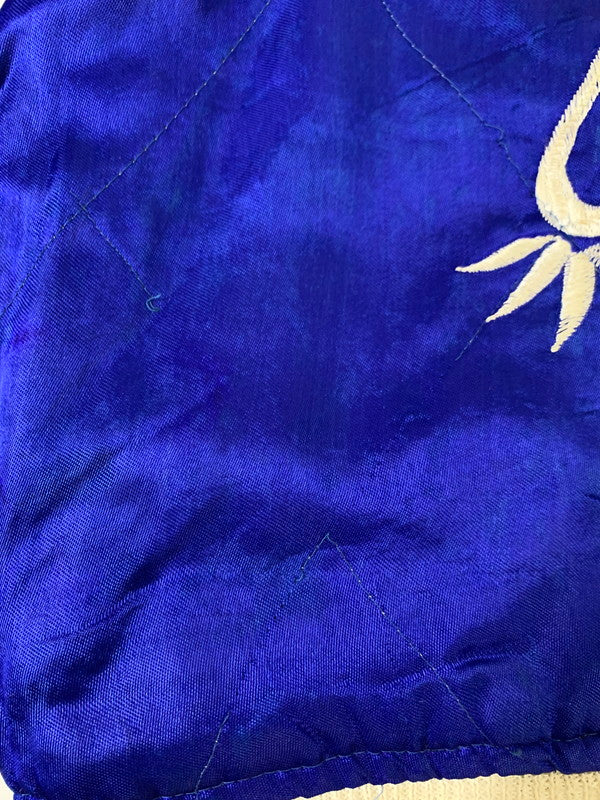 【現状渡し品】【メンズ】 UNKNOWN VINTAGE 50's REVERSIBLE SOUVENIR JACKET ヴィンテージ 50年代 リバーシブル スーベニアジャケット アウター スカジャン 国連加入 146-251007-kk-32-min サイズ:M カラー:ネイビー/ブルー 万代Net店