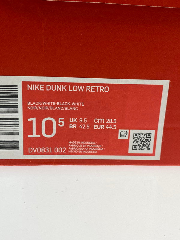 【未使用品】【メンズ】 ナイキ DUNK LOW RETRO BLACK PANDA 2.0 DV0831-002 ダンク ロー レトロ ブラックパンダ2.0 スニーカー 靴 160-251007-kk-03-min カラー:BLACK/WHITE-BLACK-WHITE 万代Net店