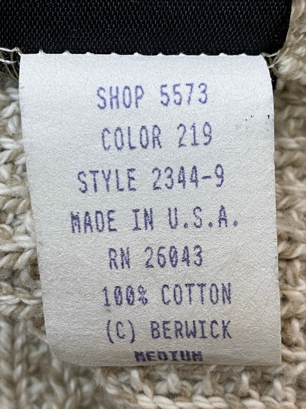【中古品】【メンズ】 エディー・バウアー COTTON KNIT VEST 14694 コットンニットベスト トップス 黒タグ後期 144-251210-kk-26-min サイズ:M カラー:ベージュ 万代Net店