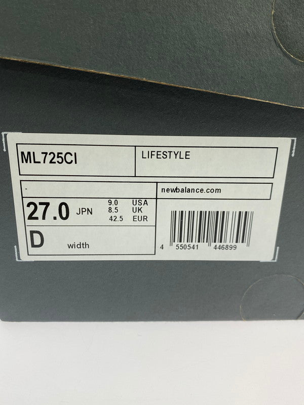 【未使用品】【メンズ】 NEW BALANCE ニューバランス ML725CI スニーカー 靴 ローカット 162-251007-kk-20-min カラー:WHITE/ROYAL/SILVER METALLIC 万代Net店
