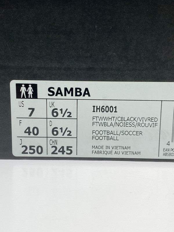 【未使用品】【メンズ】 adidas アディダス SAMBA IH6001 サンバ スニーカー 靴 161-251007-kk-16-min カラー:FTWWHT/CBLACK/VIVRED 万代Net店