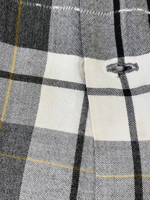 【現状渡し品】【メンズ】 N&N XI EAST エヌプラスエヌ 50-60S S S CHECK SHIRT チェックシャツ トップス 146-251018-ks-02-min サイズ:M カラー:ブラック/ホワイト/グレー 万代Net店