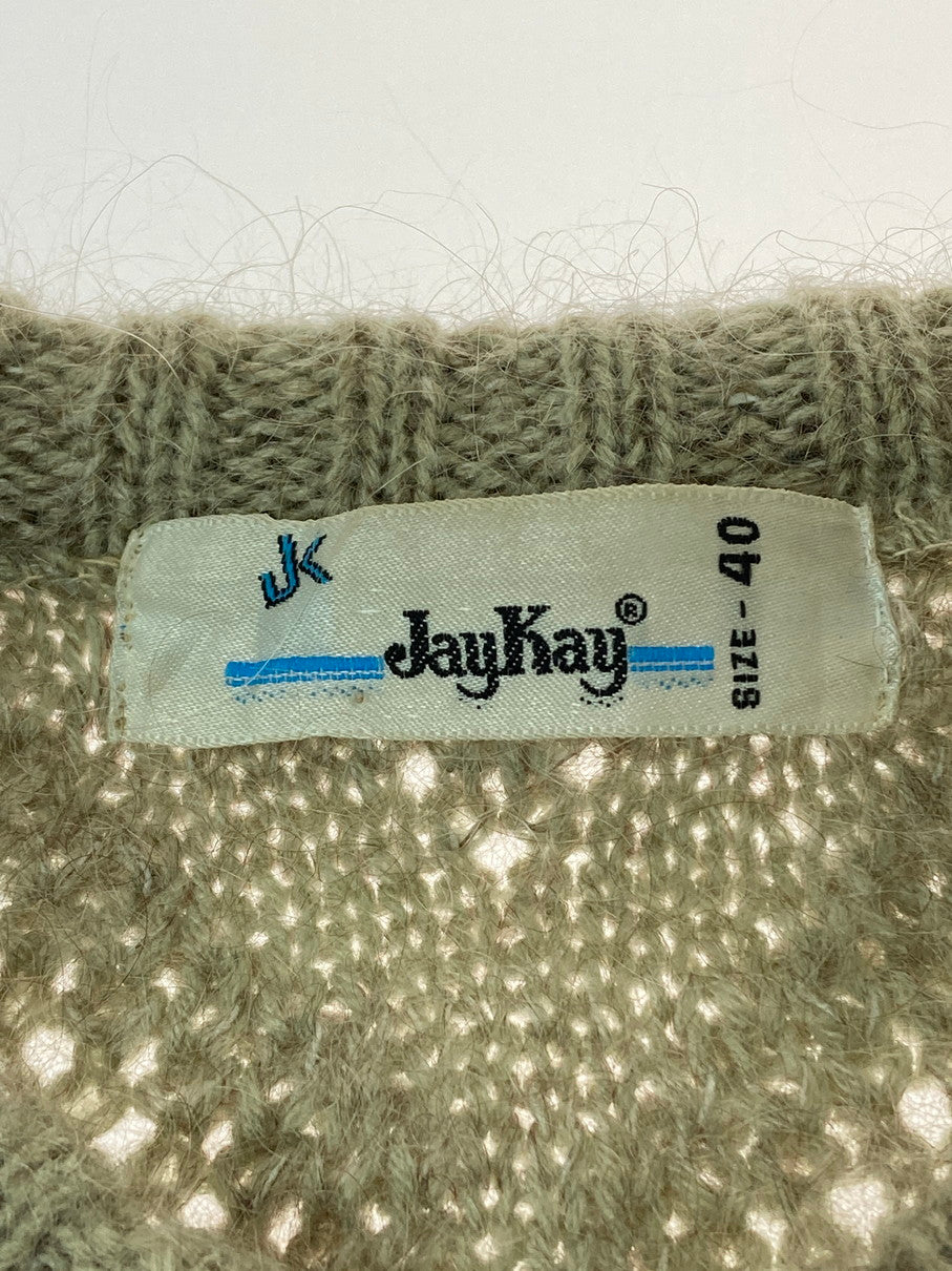 【中古品】【メンズ】 JAYKAY ジェイケイ MOHAIR KNIT モヘア ニット セーター メンズ トップス 146-251024-em-23-min サイズ:40 カラー:ライトブラウン系 万代Net店