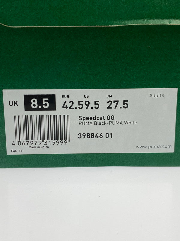 【未使用品】【メンズ】 PUMA プーマ SPEEDCAT OG 39884601 スピードキャット オリジナル スニーカー 靴 164-251021-kk-41-min カラー:PUMA BLACK-PUMA WHITE 万代Net店