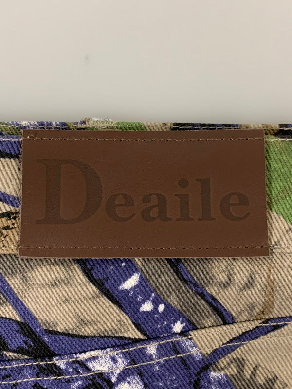 【中古美品】【メンズ】 DEAILE デール REAL TREE BAGGY PANTS BLUE TREE リアルツリー バギーパンツ ブルー ツリー メンズ ボトムス 153-251019-em-02-min サイズ:L カラー:ブラウン系(カモ) 万代Net店