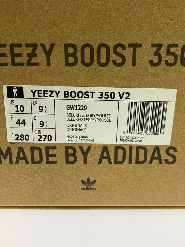 【中古品】【メンズ】 adidas アディダス YEEZY BOOST 350 V2 GW1229 BELGA REFLECTIVE イージーブースト 350 V2 ベルーガ リフレクティブ スニーカー 靴 161-251021-kk-56-min カラー:BELURF/STEGRY/SOLRED 万代Net店