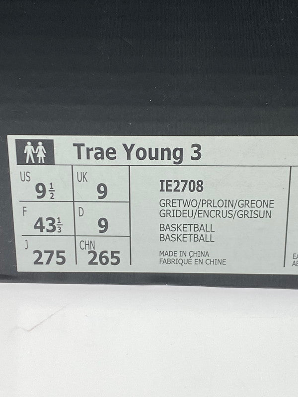 【中古品】【メンズ】 adidas アディダス TRAE YOUNG 3 LOW IE2708 トレイ・ヤング 3 ロー バスケットボール シューズ バッシュ メンズ 靴 161-251218-em-39-min サイズ:27.5cm カラー:Gray Two/Pre Loved Ink/Gray One 万代Net店