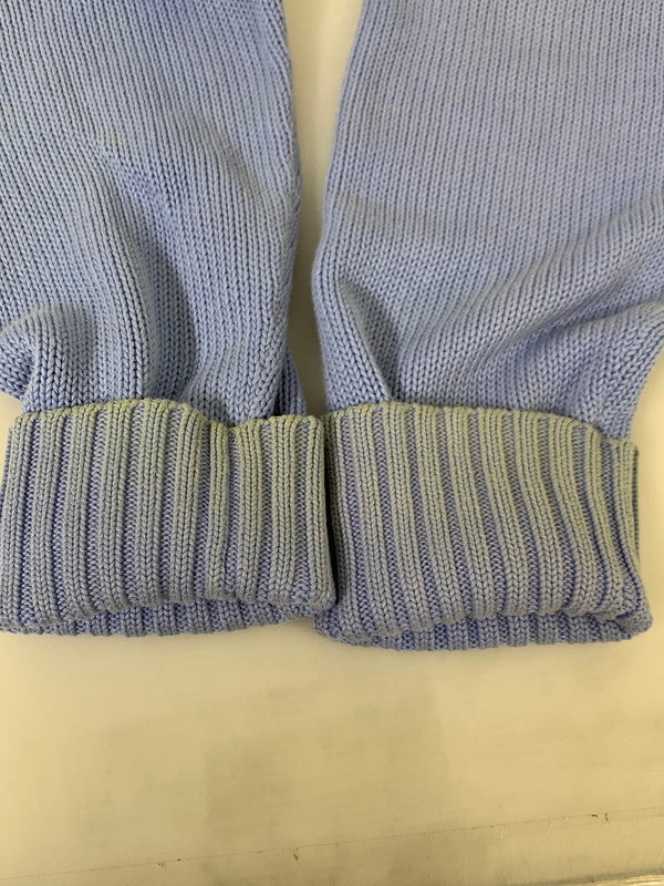 【現状渡し品】【メンズ】 ポロバイラルフローレン 90's LOGO CREW COTTON KNIT 90年代 ロゴ クルー コットンニット トップス 146-251027-kk-45-min サイズ:XL カラー:ライトブルー 万代Net店