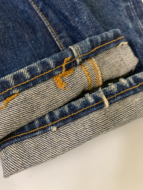 【中古品】【レディース】 リーバイス 60's DENIM PANTS 302 0117 VINTAGE 60年代 デニムパンツ ボトムス ジーンズ ボタン裏刻印 35 42TALON USA製 赤耳 Sタイプ ヴィンテージ 168-251027-kk-32-min サイズ:25 カラー:インディゴ 万代Net店