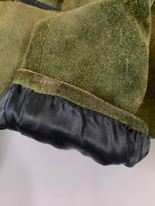 【現状渡し品】【メンズ】 GOO KAY ゴーケイ SUEDE LEATHER L/S SHIRT スエードレザー ロングスリーブシャツ 長袖 トップス 146-251106-kk-48-min サイズ:表記無し 下記参照 カラー:グリーン 万代Net店