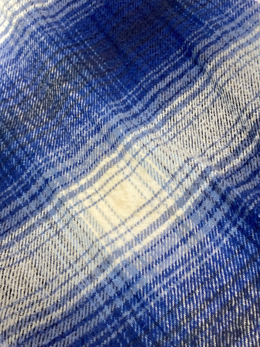 【中古品】【メンズ】 VINTAGE 60-70S OMBRE CHECK PAJAMA SHIRT オンブレ チェック パジャマ シャツ トップス 146-251025-cn-17-min サイズ:サイズ表記なし カラー:ブルー系/チェック柄 万代Net店