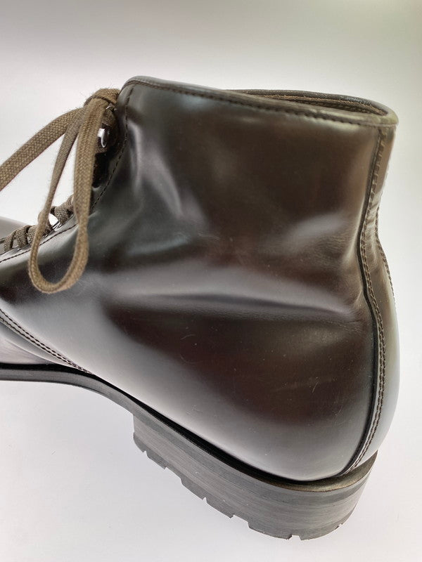 【中古品】【メンズ】 GREEN GEORGE グリーンジョージ ガラス レザー 4088 シューズ 靴 164-251106-jt-09-min サイズ:8 カラー:ダークブラウン 万代Net店