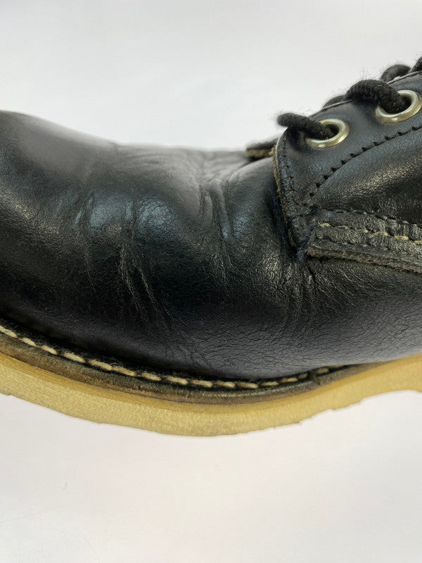 【中古品】【メンズ】 RED WING レッドウィング 刺繍羽 6-INCH CLASSIC ROUND 8165 6インチ クラシック ラウンド ブーツ 靴 164-251106-jt-05-min カラー:ブラック 万代Net店