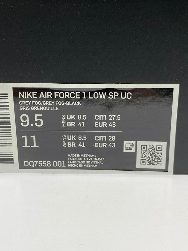 【未使用品】【メンズ】 NIKE ナイキ × UNDERCOVER アンダーカバー 別注 コラボ AIR FORCE 1 LOW SP UC DQ7558-001 エアフォース1 ロー スペシャル スニーカー 靴 160-251030-kk-53-min カラー:GREY FOG/GREY FOG-BLACK 万代Net店