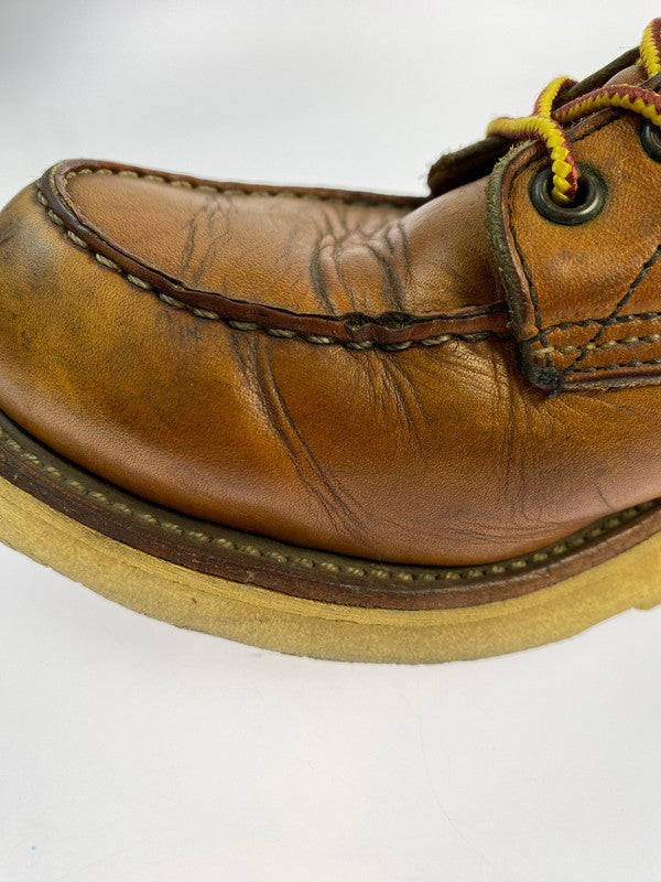 【中古品】【メンズ】 RED WING レッドウィング 875 6-INCH CLASSIC MOC TOE BOOTS IRISH SETTER 6インチ クラシックモックトゥー ブーツ アイリッシュセッター 犬刻印 革靴 164-251113-kk-24-min サイズ:9 D カラー:オロレガシー 万代Net店
