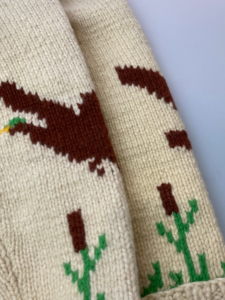 【現状渡し品】【メンズ】 VINTAGE ヴィンテージ 60-70S ZIP KNIT CARDIGAN ジップニットカーディガン 146-251102-zi-14-min サイズ:不明 カラー:ベージュ系 万代Net店