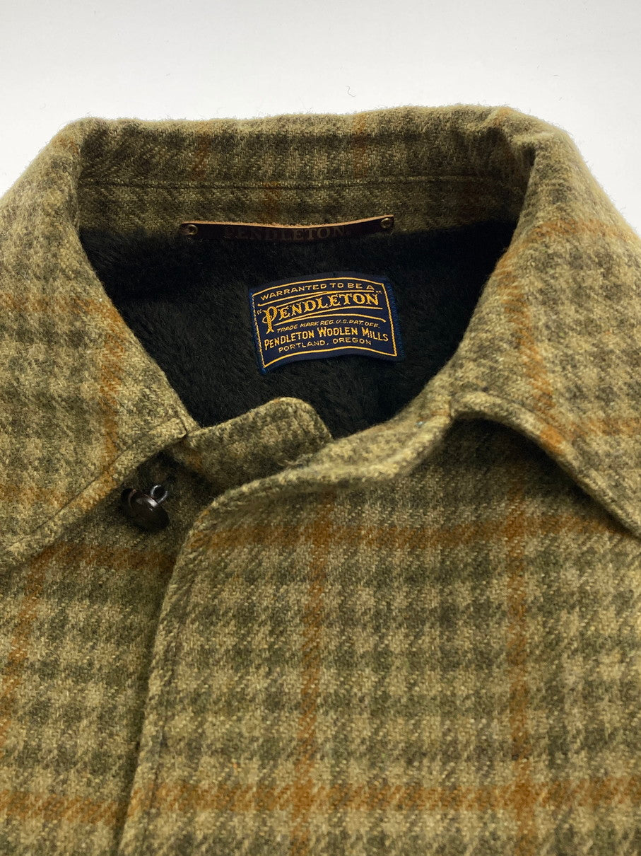 【中古品】【メンズ】 ペンドルトン WOOL CHECK COAT ウールチェックコート アウター 144-251111-AS-17-min サイズ:下記参照 カラー:グリーン/ブラウン 万代Net店