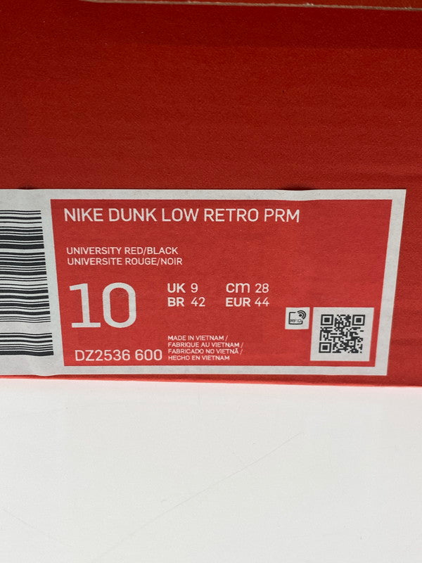 【中古美品】【メンズ】 NIKE ナイキ DUNK LOW RETRO PRM CHICAGO SPLIT DZ2536-600 ダンク ロー レトロ プレミアム シカゴ スプリット スニーカー 靴 160-251120-kk-30-min カラー:UNIVERSITY RED/BLACK 万代Net店