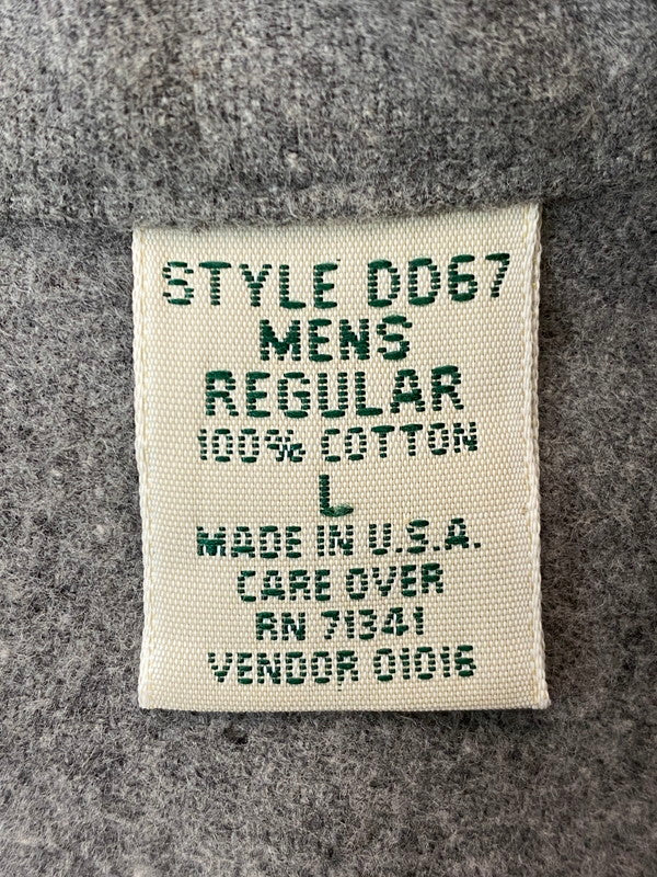 【中古品】【メンズ】 L.L.Bean エルエルビーン DD67 90S CHAMOIS CLOTH SHIRT シャミークロスシャツ 144-260408-zi-11-min サイズ:L カラー:グレー 万代Net店