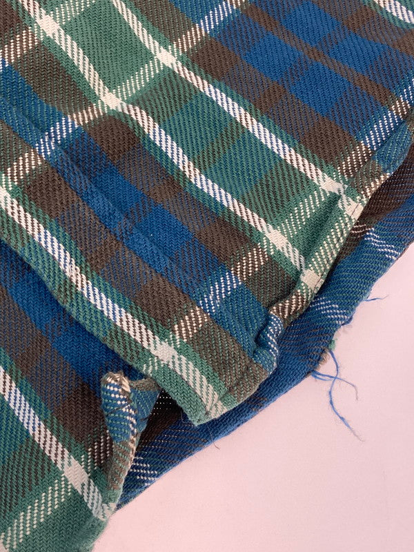 【現状渡し品】【メンズ】 FIVE BROTHER ファイブブラザー 70's L/S HEAVY FLANNEL SHIRT VINTAGE 70年代 ロングスリーブ ヘビーフランネルシャツ長袖 トップス ヴィンテージ 146-251201-kk-54-min サイズ:M カラー:グリーン 万代Net店