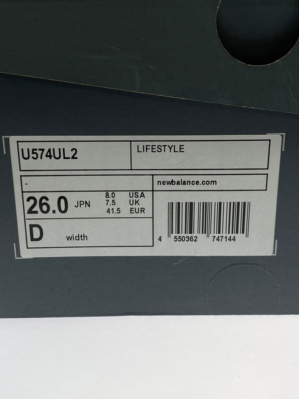 【未使用品】【メンズ】 NEW BALANCE ニューバランス U574UL2 ローカット スニーカー 靴 163-251203-kk-15-min カラー:Grey with Off White 万代Net店