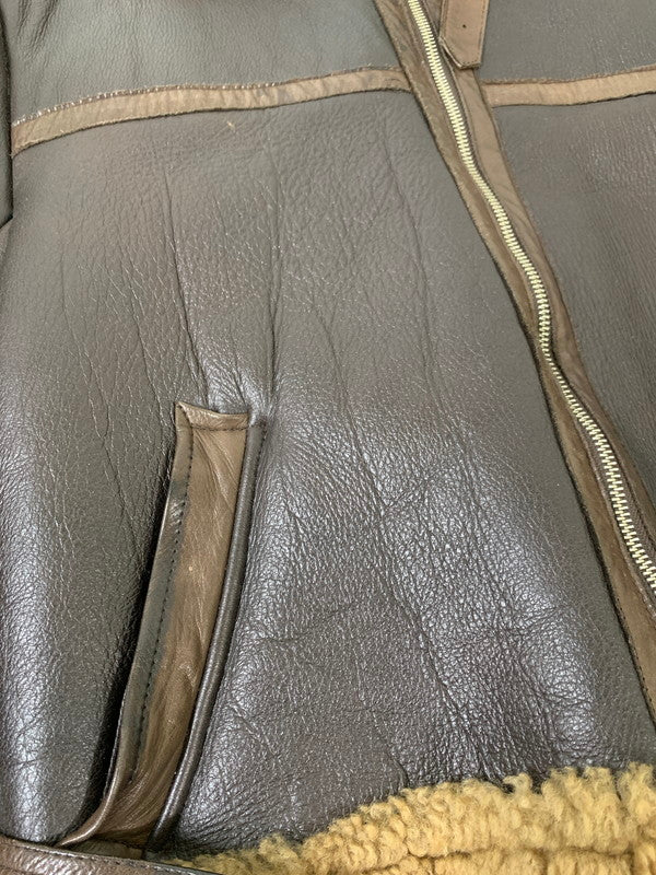 【中古品】【メンズ】 L.GYMO IRVIN アーヴィン MOUTON B-3 FLIGHT JACKET ムートン B-3 フライトジャケット アウター 145-251201-kk-31-min サイズ:表記なし 下記参照 カラー:ブラウン 万代Net店