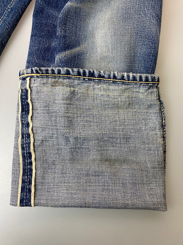 【現状渡し品】【メンズ】 WAREHOUSE ウエアハウス TYPE XX DENIM PANTS BLUE&GRAY デニム パンツ メンズ ボトムス ジーンズ ジーパン 156-251205-em-55-min サイズ:31 カラー:インディゴブルー 万代Net店