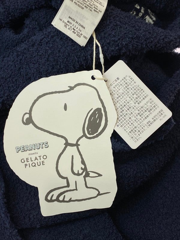 【中古美品】【レディース】 gelato pique ジェラートピケ ×PEANUTS ピーナッツ ルームウエア セットアップ 168-251204-jt-01-min サイズ:L カラー:ネイビー 万代Net店
