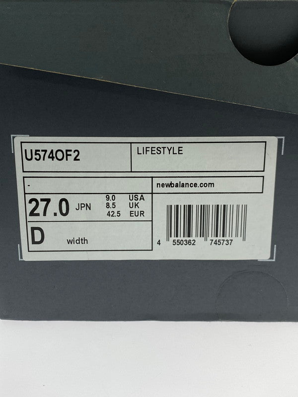 【中古美品】【メンズ】 NEW BALANCE ニューバランス U574OF2 ローカットスニーカー メンズ シューズ 靴 スエード メッシュアッパー 163-251208-em-28-min サイズ:27.0cm カラー:OFF WHITE 万代Net店