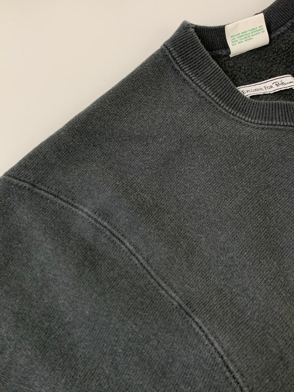 【中古品】【メンズ】 Ron Herman ロンハーマン × Champion チャンピオン 別注 コラボ REVERSE WEAVE CREWNECK SWEATSHIRT C8-G011 リバースウィーブ クルーネックスウェットシャツ トップス トレーナー 140-251209-kk-34-min サイズ:M カラー:チャコール系 万代Net店