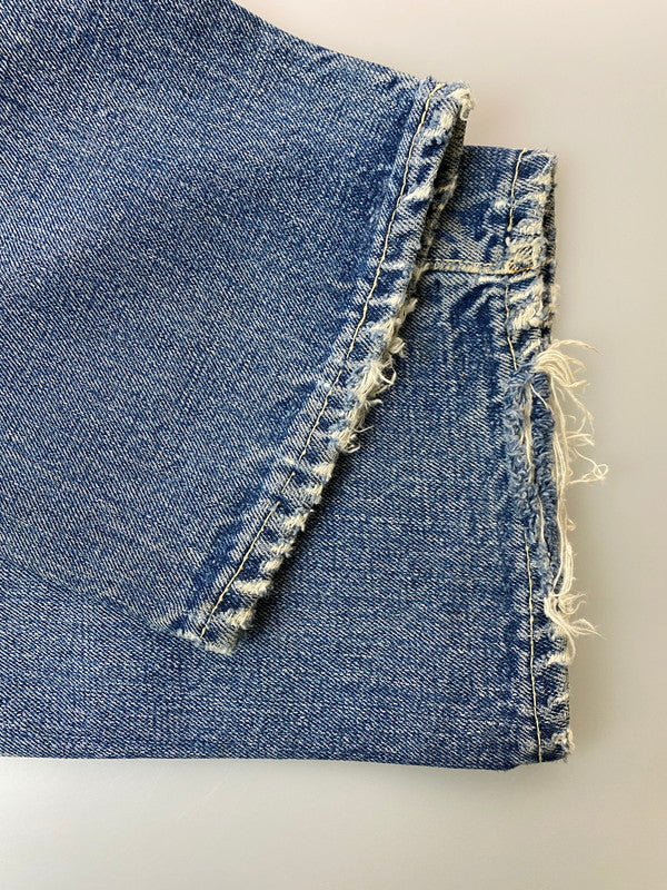 【現状渡し品】【メンズ】 Levi's リーバイス 60’s 501 DENIM PANTS VINTAGE 60年代 501 デニムパンツ ボトムス ジーンズ BIG E ボタン裏刻印 2 ヴィンテージ 157-251210-kk-60-min サイズ:表記なし 下記参照 カラー:ライトインディゴ 万代Net店