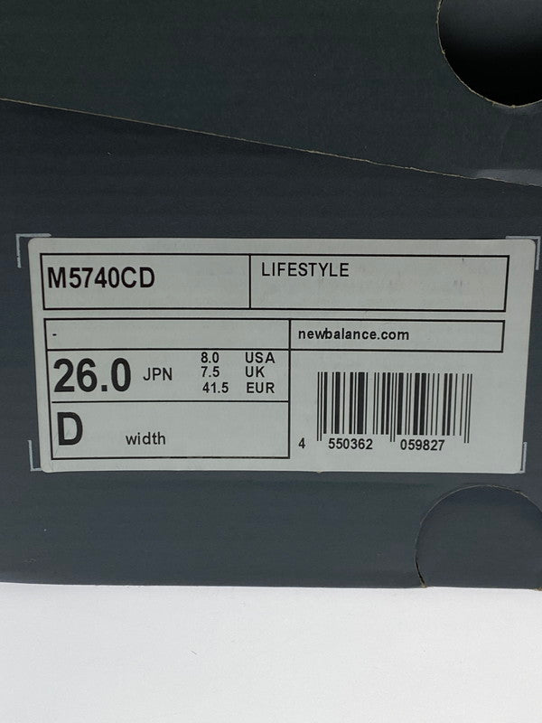 【中古美品】【メンズ】 ニューバランス M5740CD ローカット スニーカー 靴 162-251213-kk-17-min サイズ:26 8 カラー:NAVY 万代Net店