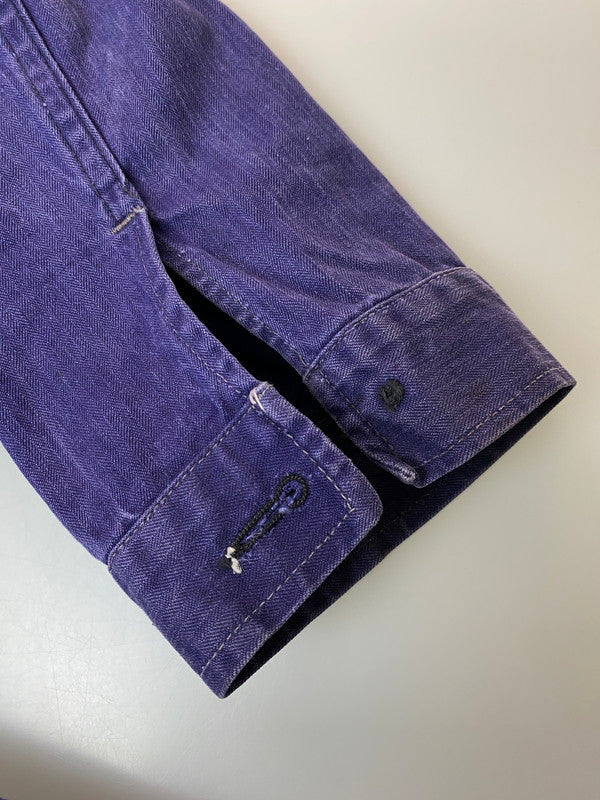 【現状渡し品】【メンズ】 フランス軍 60'S ヘリンボーン オールインワン ユーロ ヴィンテージ つなぎ メンズ 146-251214-em-12-min カラー:パープル 万代Net店