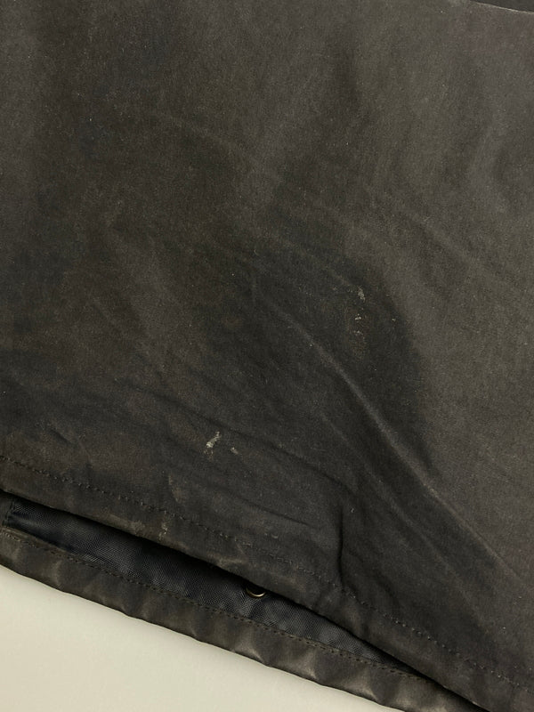 【現状渡し品】【メンズ】 4146203 SL BORDER OILED JACKET ボーダーオイルドジャケット 144-251227-zi-46-min サイズ:36 カラー:ネイビー 万代Net店