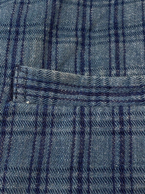 【中古品】【メンズ】 STUDIO D'ARTISAN ステュディオ ダ ルチザン DENIM CHECK KASE DYE VEST デニムチェック カセ染めベスト D4463 メンズ トップス 145-260704-hu-50-min サイズ:42 カラー:ブルー系(チェック) 万代Net店