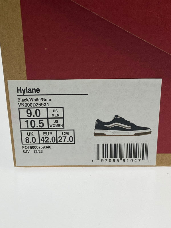 【中古美品】【メンズ】 VANS バンズ HYLANE VN000D269X11 ハイレーン スニーカー 靴 162-260107-kk-08-min カラー:BLACK/WHITE/GUM 万代Net店