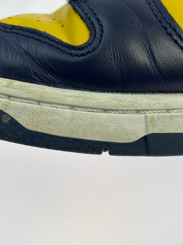 【現状渡し品】【メンズ】 NIKE ナイキ DD1391-700 DUNK LOW MICHIGAN 靴 シューズ スニーカー SNEAKERS 160-260114-zi-67-min サイズ:27cm カラー:イエロー/ネイビー 万代Net店