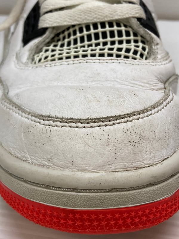 【現状渡し品】【メンズ】 NIKE ナイキ AIR JORDAN 4 RETRO 308497-116 エアジョーダン 4 レトロ スニーカー 靴 160-260127-yn-11-min サイズ:28.5cm US10.5 カラー:WHITE/BLACK-BRIGHT CRIMSON 万代Net店