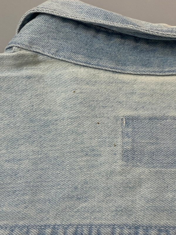 【中古品】【メンズ】 Levi's リーバイス 80's DIAMOND LABEL L/S SHIRT 80年代 ロングスリーブシャツ 長袖シャツ トップス 146-260319-yn-05-min サイズ:L カラー:ライトインディゴ 万代Net店