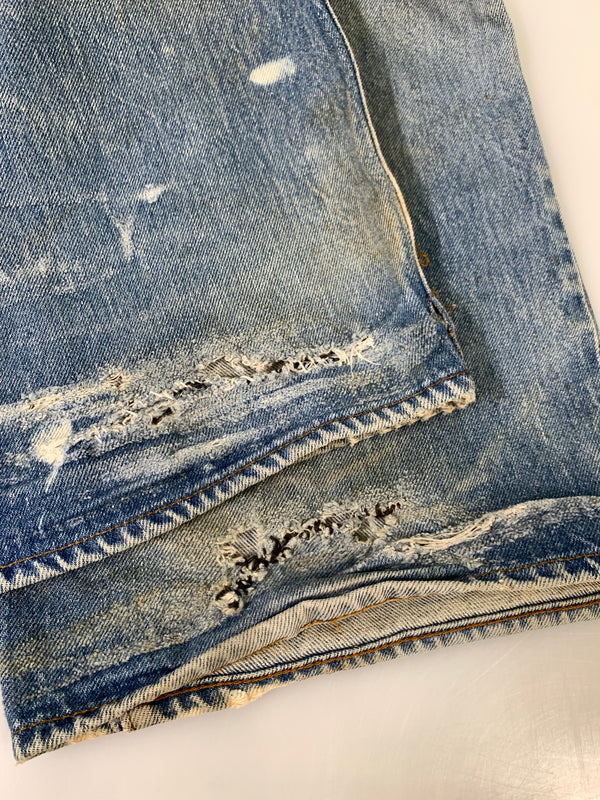 【現状渡し品】【メンズ】 LEVI'S リーバイス RED LINE 80S 501 DENIM PANT レッドライン 80年代 デニム パンツ 501 ヴィンテージ ボトムス 157-261028-hu-24-min カラー:ライトインディゴ 万代Net店