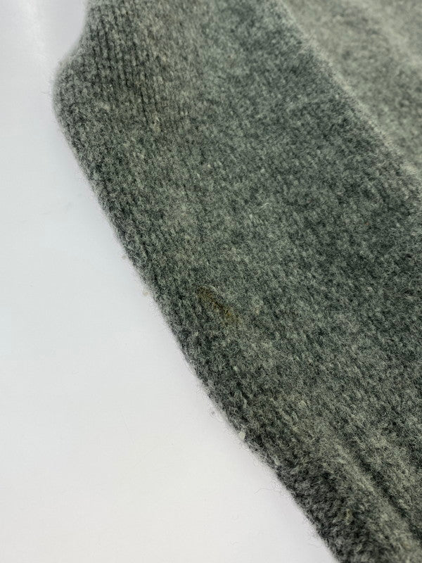 【中古品】【メンズ】 SAINT LAURENT サンローラン 352800 ウールカシミア Vネック ニット トップス 141-260215-SH-03-min サイズ:M カラー:グレー 万代Net店