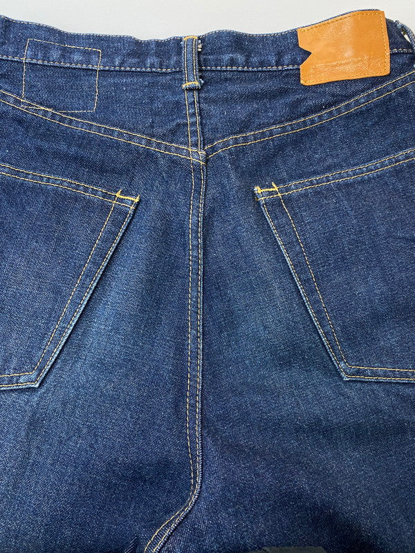 【中古品】【メンズ】 markaware マーカウェア FRONT PLEATS PEGTOP SIDELINE ORGANIC WOOL TROPICAL A18A-22PT02C フロントプリーツ レグトップ サイドライン オーガニック ウール トロピカルパンツ ボトムス 151-260214-kk-20-min サイズ:1 カラー:インディゴ 万代Net店