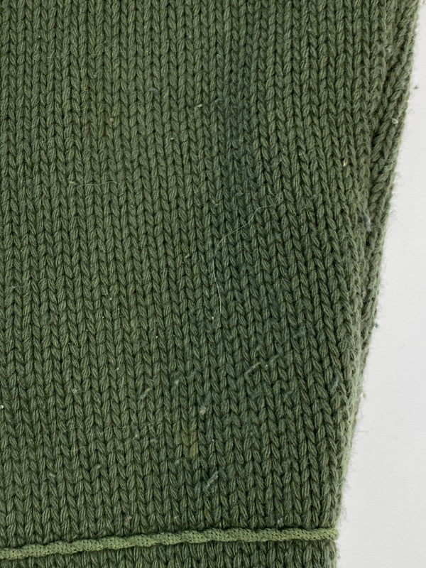 【中古品】【メンズ】 STONE ISLAND ストーンアイランド HALF ZIP KNIT PARKA GREEN 90S ハーフ ジップ ニット パーカー メンズ 141-260220-em-03-min サイズ:M カラー:グリーン 万代Net店