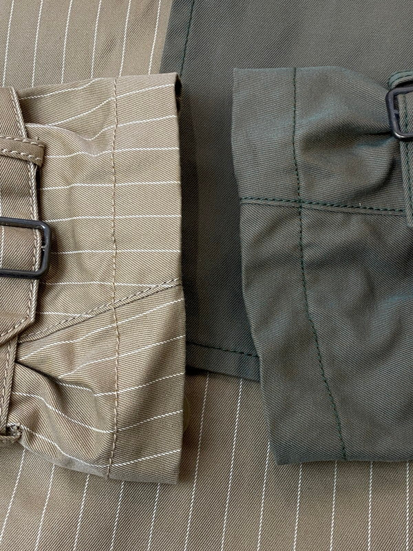【中古品】【メンズ】 Jieda ジエダ SWITCHING TRENCH COAT JIE-19W-JK02-B スウィッチング トレンチコート アウター 140-260217-yn-19-min サイズ:2 カラー:オリーブグリーン/ベージュ系 万代Net店