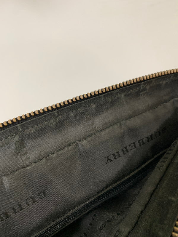 【中古品】【メンズ/レディース】 BURBERRY バーバリー 2WAY ALL LEATHER BAG オール レザー バッグ トートバッグ 革鞄 カバン 188-260303-em-24-min カラー:ブラック 万代Net店