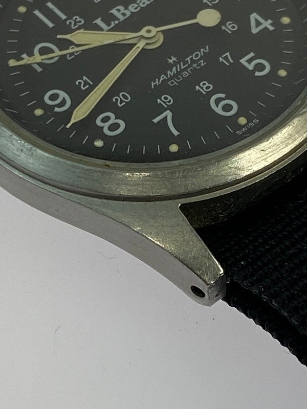 【中古品】【メンズ】 TIM HAMILTON ティムハミルトン × L.L.BEAN エルエルビーン 別注 コラボ ANALOG WATCH 9931 アナログウォッチ 腕時計 197-260307-SH-20-min カラー:ブラック 万代Net店