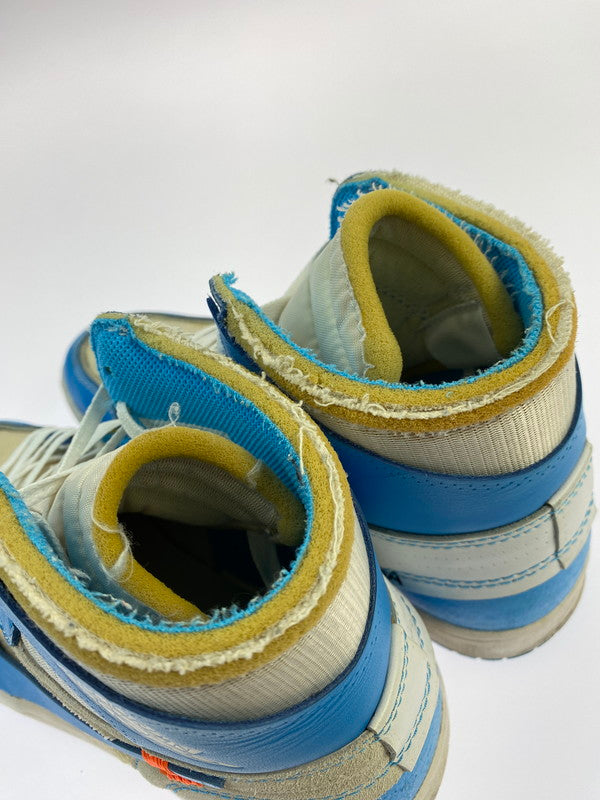 【中古品】【メンズ】 NIKE ナイキ × OFF-WHITE オフホワイト AIR JORDAN 1 HIGH UNC AQ0818-148 エアジョーダン1 ハイ UNC メンズ シューズ 靴 スニーカー 160-260227-em-68-min サイズ:27.0cm カラー:WHITE DARK POWDER BLUE 万代Net店