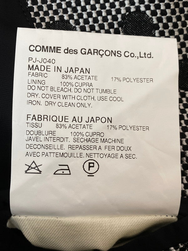 【中古品】【メンズ】 COMME des GARCONS HOMME コムデギャルソンオム DOT MORNING COAT PLUS PJ-J040 ドット柄 モーニング コート メンズ アウター ジャケット 140-260227-em-17-min サイズ:XS カラー:グレー(ドット柄) 万代Net店